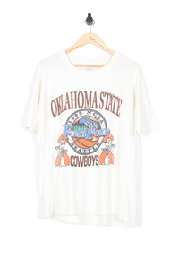 Vintage 1995 Oklahoma State Cowboys NCAA Final Four College T-Shirt - L