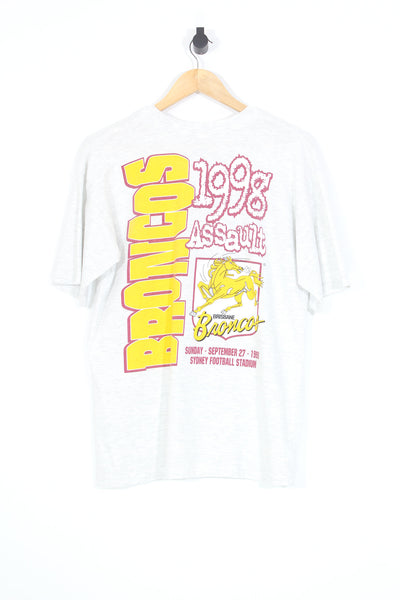 Vintage 1998 Brisbane Broncos Grand Final Assault NRL T-Shirt - L
