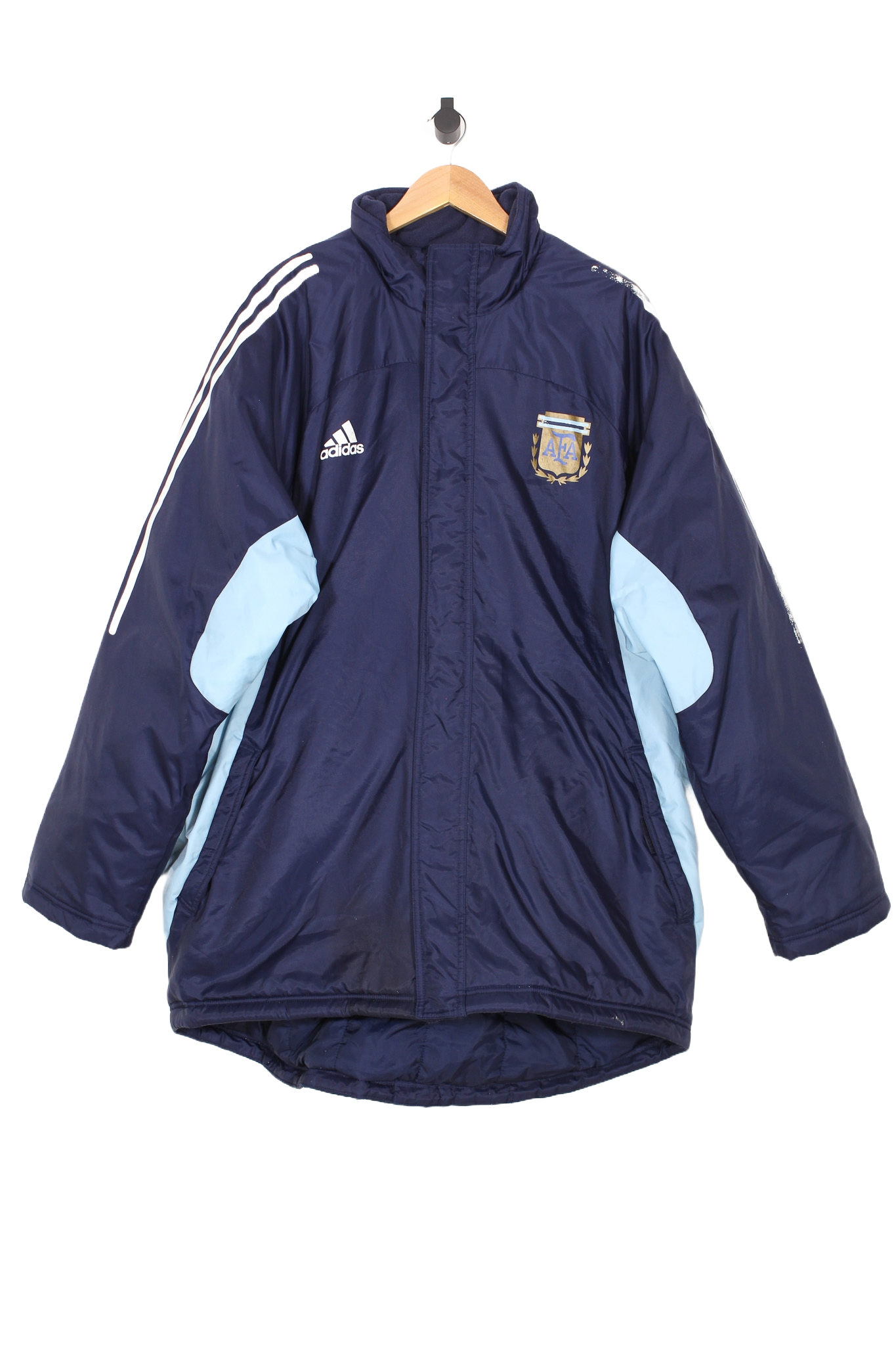 Vintage 2002 Adidas Argentina Puffer Jacket - XXL