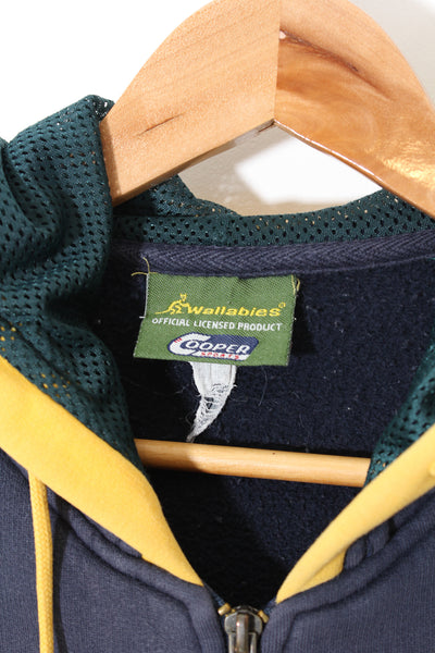 Vintage Wallabies Rugby Union Hoodie - L