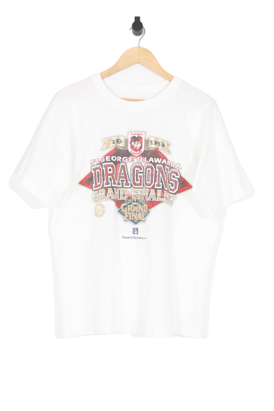 Vintage 1999 St. George Illawara Dragons NRL Grand Finalist T-Shirt - L
