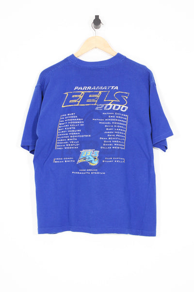 Vintage 2000 Parramatta Eels Millennium Team NRL T-Shirt - M (Boxy)