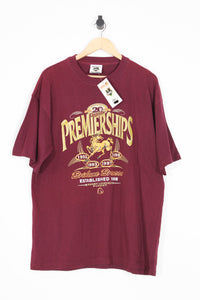Vintage DEADSTOCK Brisbane Broncos 20th Century Premierships NRL T-Shirt - XL