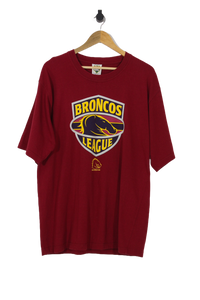 Vintage Brisbane Broncos 'Broncos League' NRL T-Shirt - XL