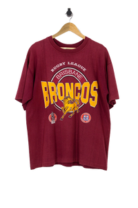 Vintage Brisbane Broncos ARL Winfield Cup NRL T-Shirt - XL