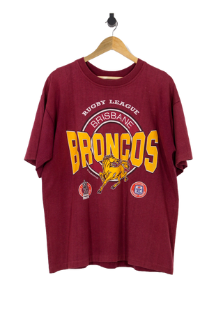 Vintage Brisbane Broncos ARL Winfield Cup NRL T-Shirt - XL
