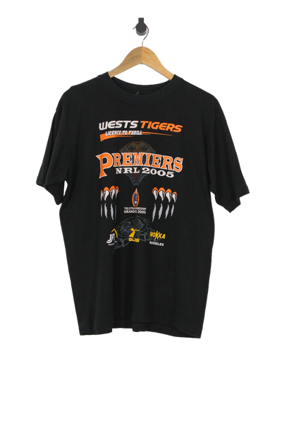 2005 Wests Tigers Premiers NRL T-Shirt - L