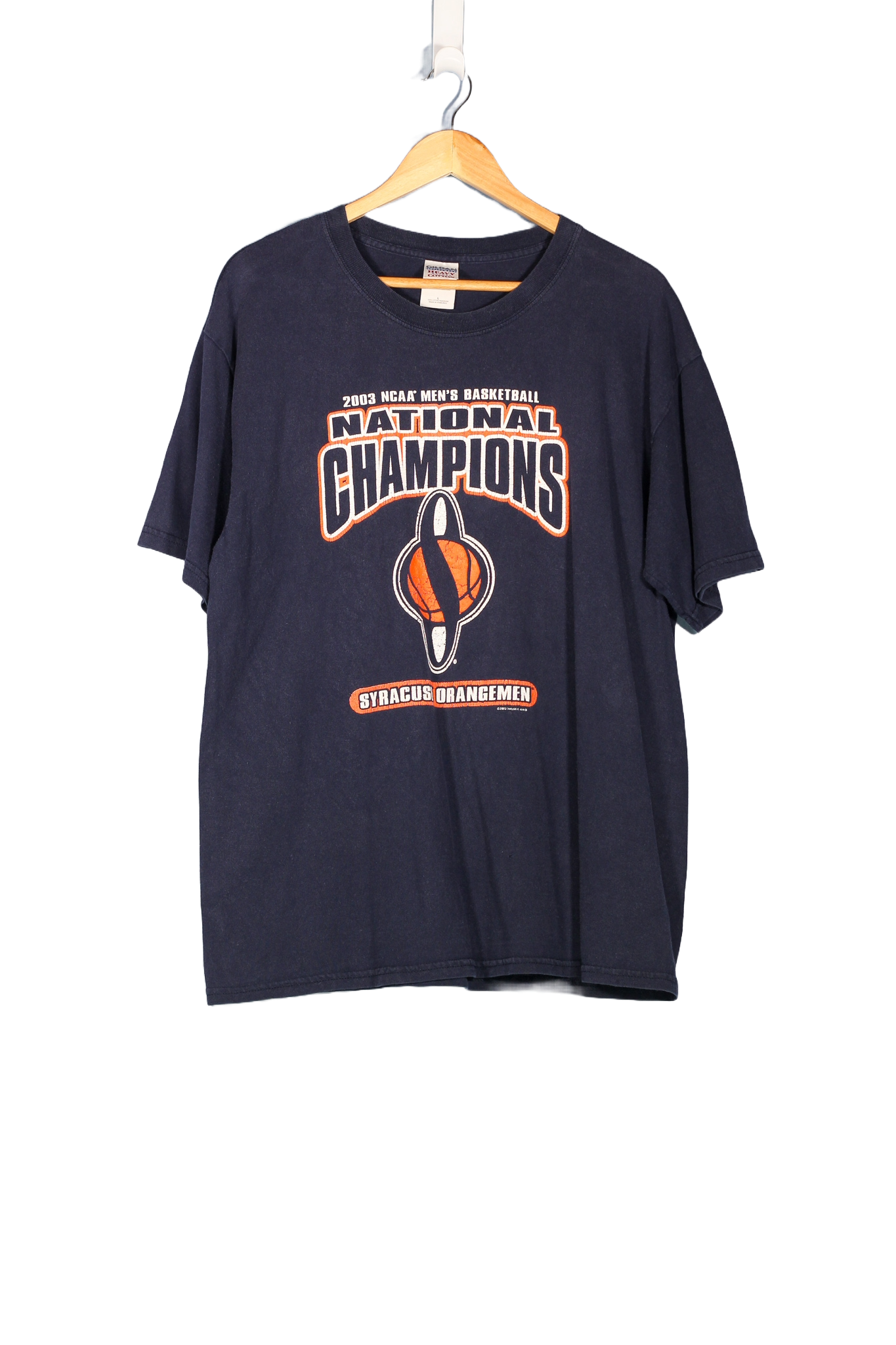 Vintage 2003 Syracuse Orangemen National Champions College T-Shirt - L