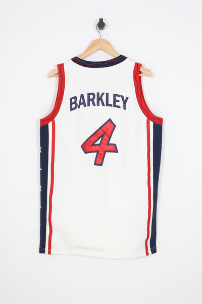 Vintage 1996 USA Dream Team II Basketball Olympics Jersey #4 Charles Barkley - M