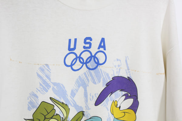 Vintage Looney Tunes Olympics T-Shirt - XL Oversized