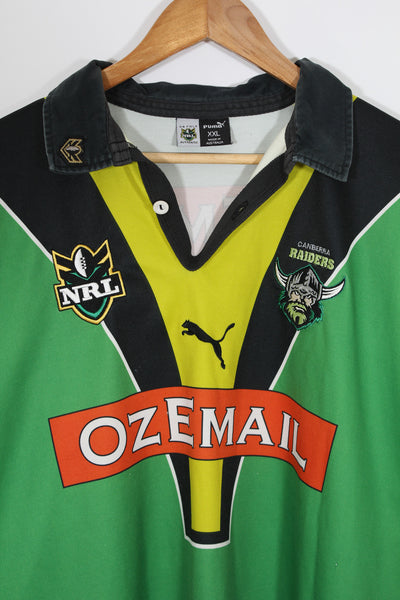 Vintage 2000 Canberra Raiders Home NRL Jersey - XXL