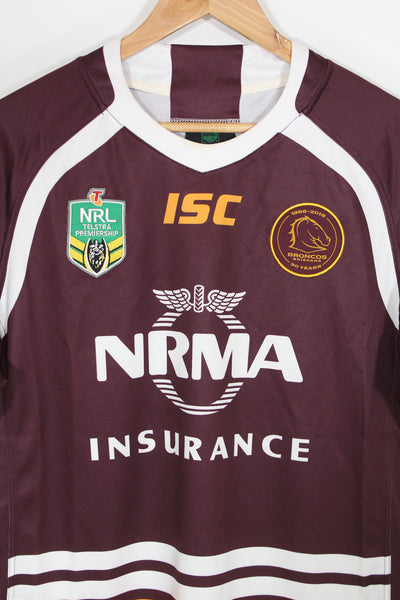 2018 Brisbane Broncos 30th Anniversary Home NRL Jersey - L