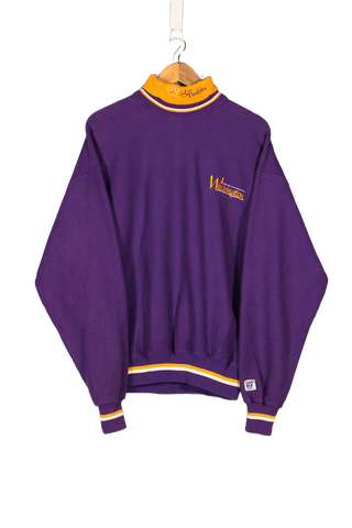 Vintage Washington Huskies College Turtleneck Sweatshirt - L