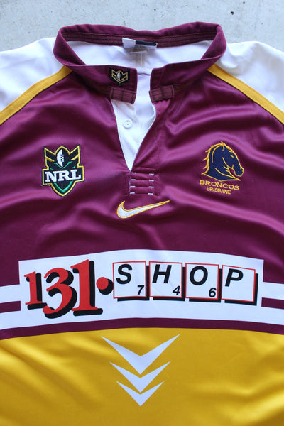 Vintage 2000 Brisbane Broncos Away NRL Jersey - L