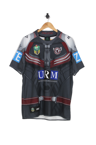 2017 Manly Sea Eagles Marvel Falcon NRL Jersey - L