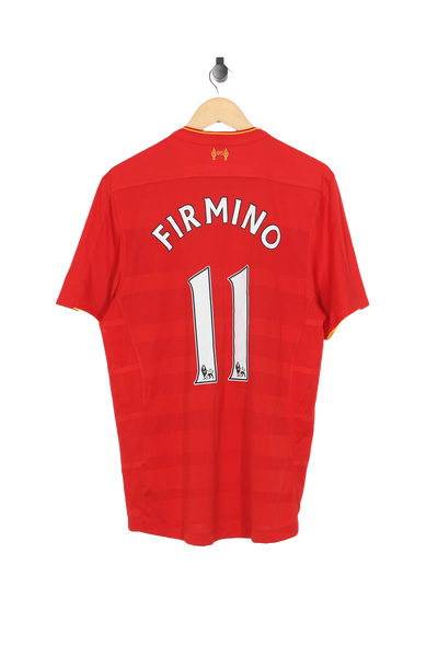 2016/17 Liverpool Home Football Shirt #11 Firmino - L