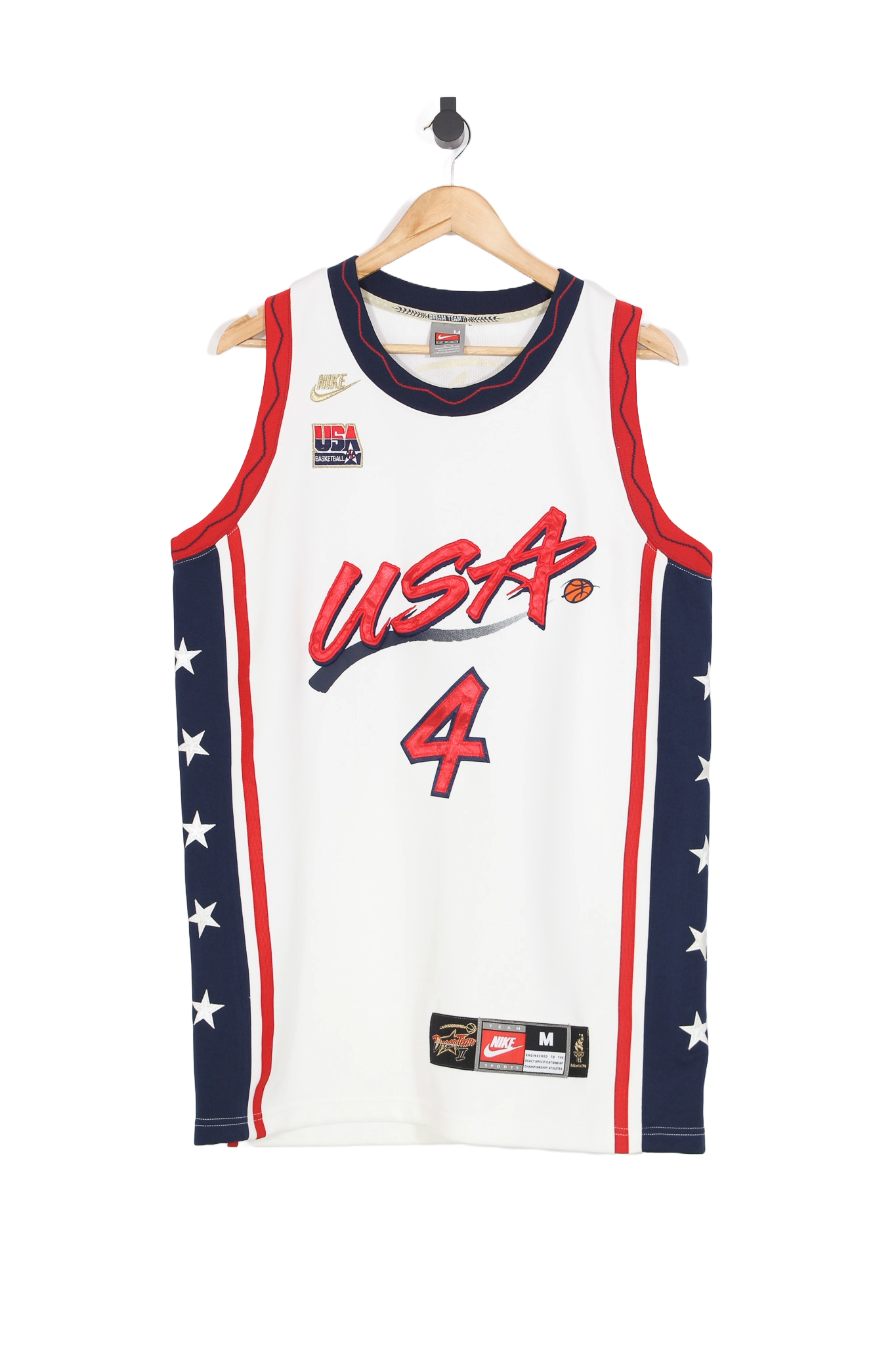 Vintage 1996 USA Dream Team II Basketball Olympics Jersey #4 Charles Barkley - M