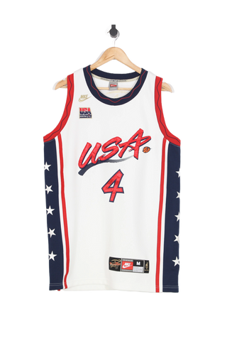 Vintage 1996 USA Dream Team II Basketball Olympics Jersey #4 Charles Barkley - M