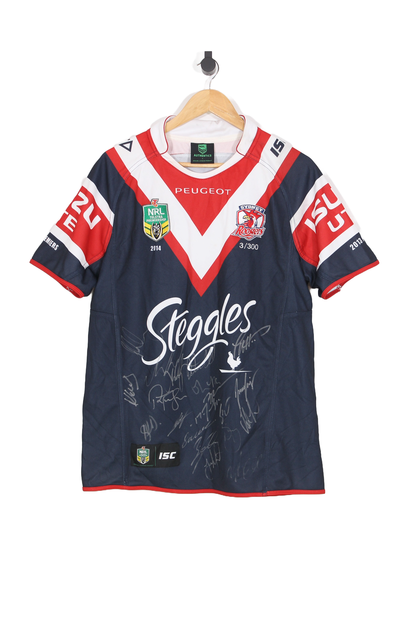 2013 Sydney Roosters Premiers NRL Jersey - L (3/300)