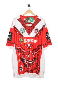 2018 DEADSTOCK St George Illawarra Dragons Indigenous Round NRL Jersey - 4XL