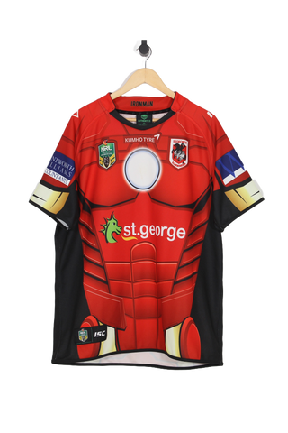 2015 St George Illawarra Dragons Marvel Ironman NRL Jersey - XXL