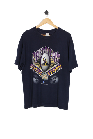 Vintage 1999 Melbourne Storm Premiers NRL T-Shirt - L