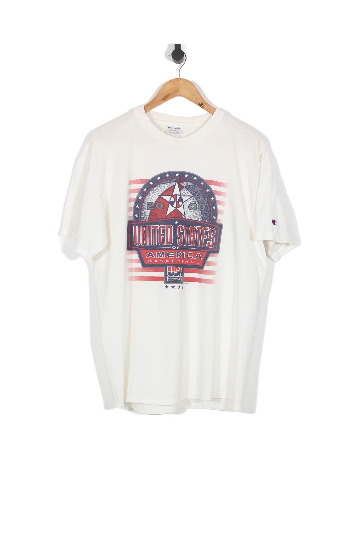 Vintage 2000 USA Basketball Champion Olympics T-Shirt - L