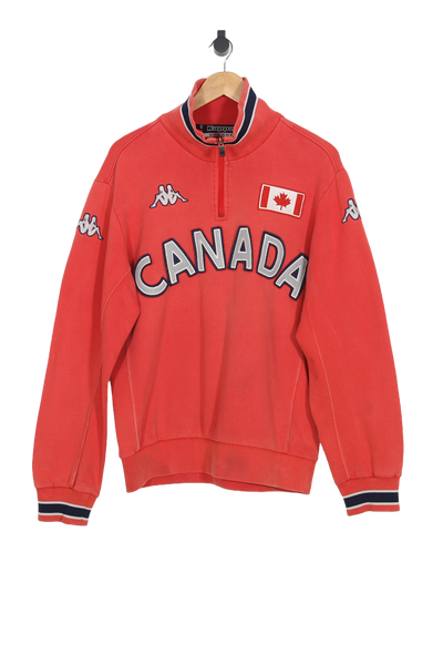 Vintage Canada Kappa 1/4 Zip Sweater - XL