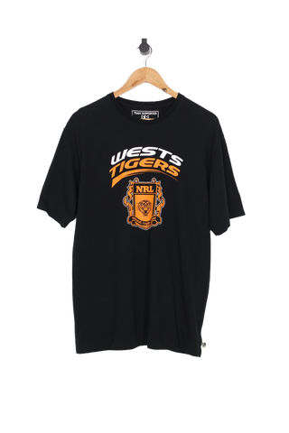 Vintage 2000's West Tigers Spell Out NRL T-Shirt - L