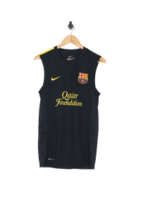 2012 Barcelona Sleeveless Training Football Shirt - S