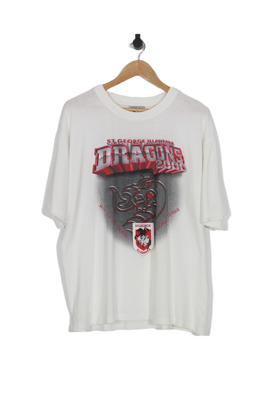 Vintage 2000 St George Illawarra Dragons Millennium Team NRL T-Shirt - XL