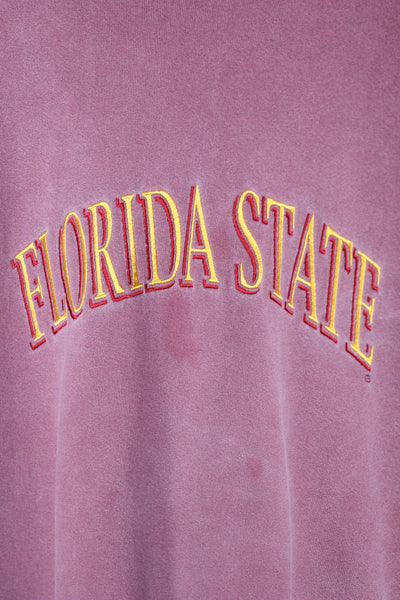 Vintage Florida State Embroidered College Crewneck - XL