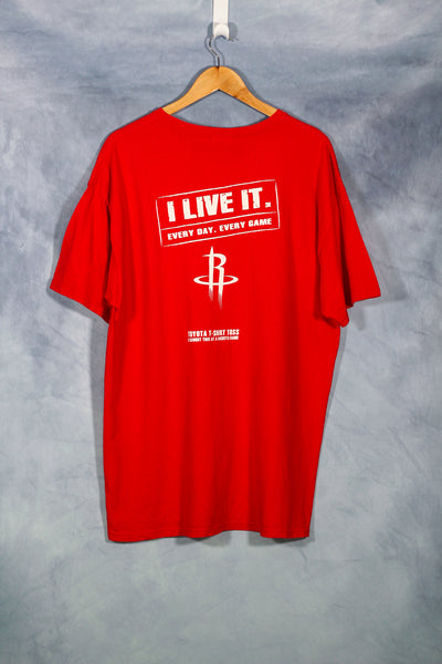 2005 Houston Rockets Toyota T-Shirt Toss NBA T-Shirt - XL
