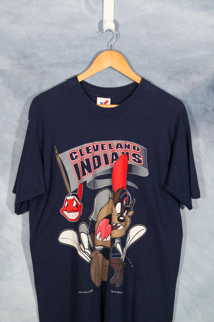 Vintage 1996 Cleveland Indians Looney Tunes Taz - Depop