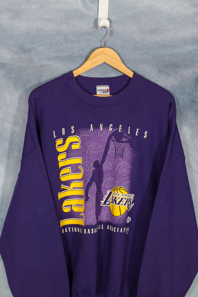 Vintage Los Angeles Lakers NBA Crewneck - XXL