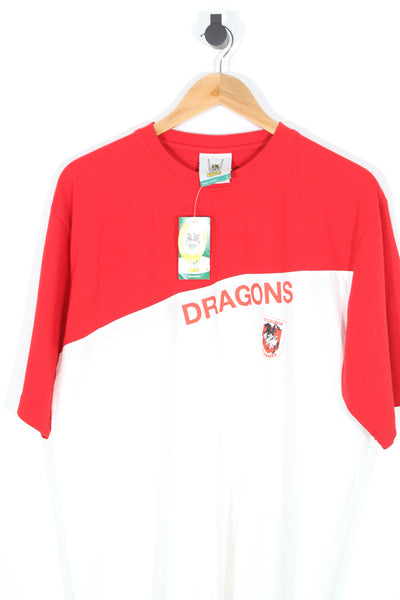 Vintage DEADSTOCK St George Illawara Dragons NRL T-Shirt - L