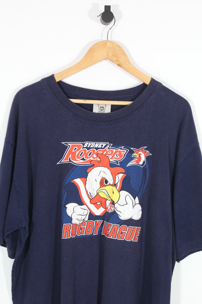 Vintage 2000's Sydney Roosters NRL T-Shirt - XL Oversized