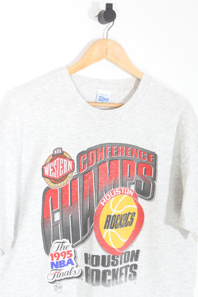 Vintage 1995 Houston Rockets Western Conference Champions NBA T-Shirt - XL