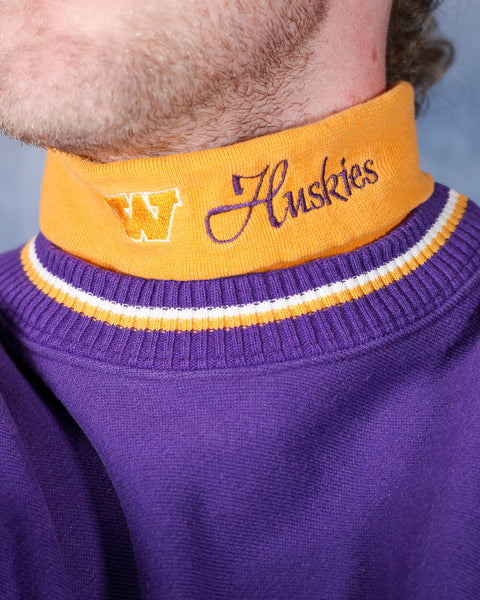 Vintage Washington Huskies College Turtleneck Sweatshirt - L